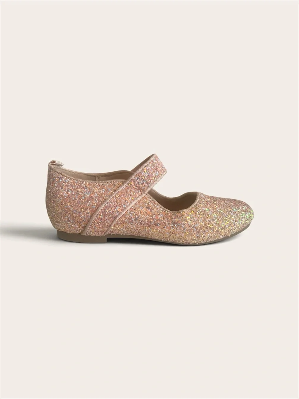 Adamumu Little Girl Pink Sparkly Ballet Flats Size 10